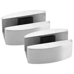 Porte Coulissante En Verre Guide De Sol Rouleau De Système De Porte Coulissante, Ccessoires Pour Portes Coulissantes En Verre Sans Cadre 304 Acier Inoxydable