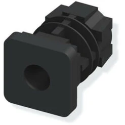 2 Bouchons Filtés Noir 23.5mm Pour Tube Alu Et Pvc