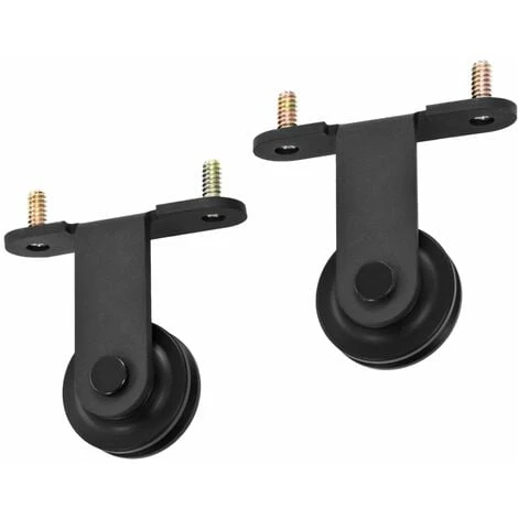 Kit De Fixation Pour Porte Coulissante 183 Cm Acier Noir VidaXL â Image 4