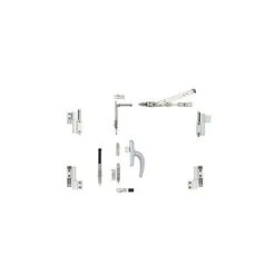 Kit Oscillo-battant Galicube 2 V FAPIM à Crémone Nefer Midi - Compas Moyen 562 à 1200 Mm - Blanc 9010 - 1331GA32