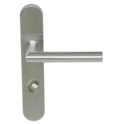 Poignée Sur Plaque Inox - Pomerol Plaque - Avec Condamnation - Finition Brossé