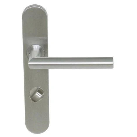 Poignée Sur Plaque Inox - Pomerol Plaque - Avec Condamnation - Finition Brossé
