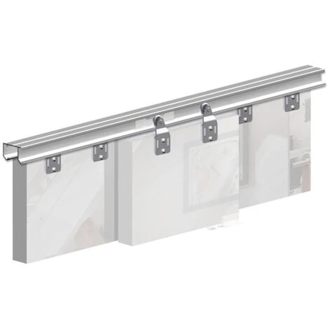 Système Coulissant SLID'UP 110 Pour 2 Ou 3 Portes De Placard - Rail 1,94 M - 45 Kg – Image 4
