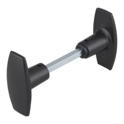 THIRARD - Paire De Boutons Pour Porte, Carré 6x110mm, 1 Portée, Noir