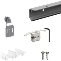 Système Coulissant SLID'UP 120 Pour 1 Porte De Placard - Rail 1,94 M - 45 Kg