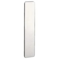 Plaque Seule Golf Entraxe 195 Mm Avec Piliers Taraudés Anodisé Argent