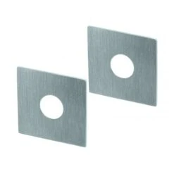 Rosaces Carré De Poignée De Porte Intérieure VELOX FIX Bec De Cane En Inox, PLANO