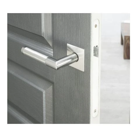 Rosaces Carré De Poignée De Porte Intérieure VELOX FIX Bec De Cane En Inox, PLANO – Image 4