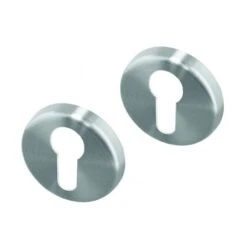 Rosaces Ronde Sur Jupe De Poignée De Porte Extérieure VELOX FIX Fonction Clé I En Inox, PLANO