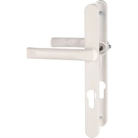 Poignée De Porte Sur Plaque étroit Et Saillie Blanc Pur - Clé I - 68 à 72 Mm - Tokyo - Hoppe Et Cie – Image 2