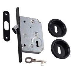 Serrure Pour Galandage KLOSE Besser Noire Black Matt - Avec Clés .