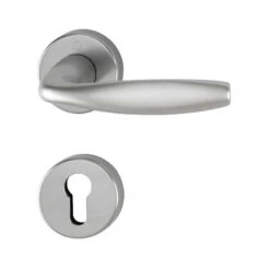 Paire De Béquilles Sur Rosace New-York HOPPE 1810/42K/42KS Aspect Inox - Clé I - 3735985