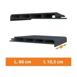 Appui FenĂȘtre PVC Gris - L.66 X L.10,5cm