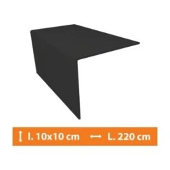 Cornière PVC Gris - 10 X 10 Cm - L.220cm