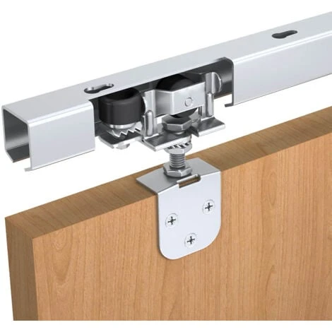 Système Coulissant SLID'UP 1200 Pour 1 Porte Extérieure - Rail 1,55 M Acier Galvanisé - 40 Kg – Image 4