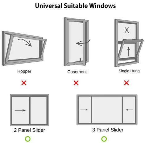 Calfeutrage Fen¨ºtres Pour Climatiseur Mobile, 110¡Á45 Cm – Image 4