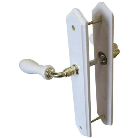 Centrale Brico 2 Poignées De Porte Bois Sans Trou, Bois Entraxe 195 Mm