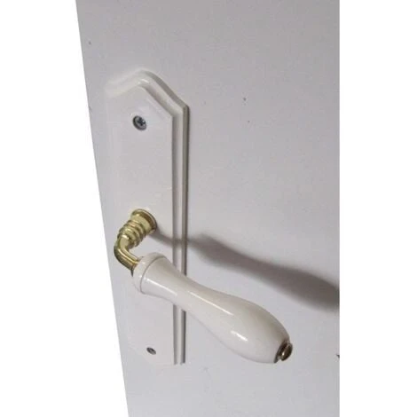 Centrale Brico 2 PoignĂ©es De Porte Bois Sans Trou, Bois Entraxe 195 Mm â Image 2