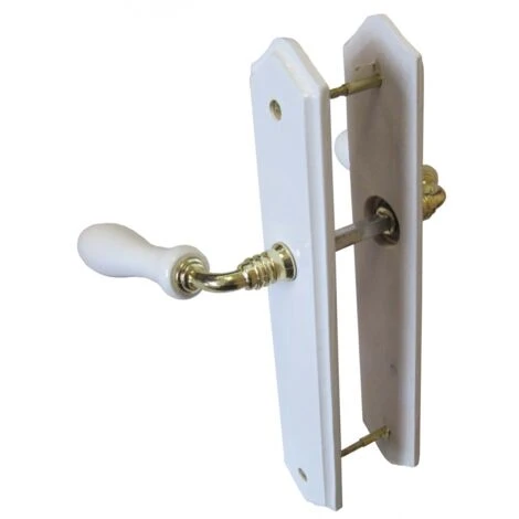 Centrale Brico 2 PoignĂ©es De Porte Bois Sans Trou, Bois Entraxe 195 Mm â Image 3