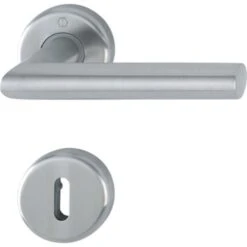 Garniture De Porte HOPPE Utrech - Inox - Clé L - 3940680