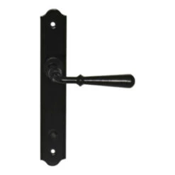 Poignée De Porte Sur Plaque à Condamnation Modèle Beynac - Fer Noir