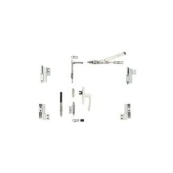 Kit Oscillo-battant Galicube 2 V FAPIM à Crémone Gea - Compas Moyen 562 à 1200 Mm - Argenté - 1331GFG6