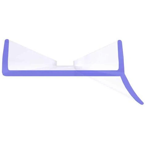 STEIGNER Joint Pour Plinthe Cuisine, Profil D’étanchéité Pour Socle Cuisine, 15mm / 16mm / 17mm, Longueur : 1,5m, TRANSPARENT – Image 2