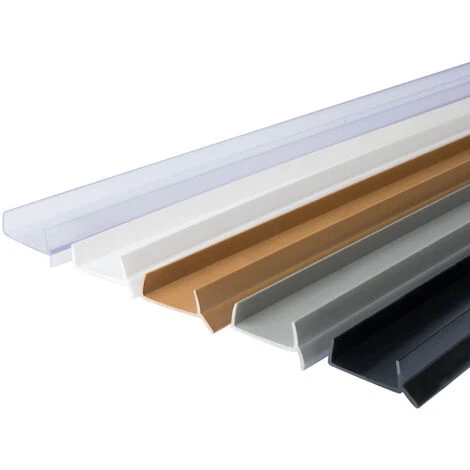 STEIGNER Joint Pour Plinthe Cuisine, Profil D’étanchéité Pour Socle Cuisine, 15mm / 16mm / 17mm, Longueur : 1,5m, TRANSPARENT – Image 4