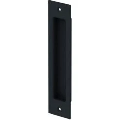 Poignée Rectangulaire Noire Type Barn Door 203 X 53 Mm