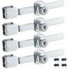 Lot De 4 Verrous De Porte Coulissante En Verre Avec Finition Chromée, Clés Identiques,petites,GU.B/bon