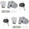 Lot De 2 Verrous En Alliage De Zinc Pour Porte De Placard En Verre Ou Vitrine De 5 à 8 Mm