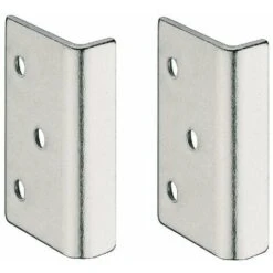 2x Gùche à équerre Pour Serrure Bec De Cane En Applique Symo Acier Porte Intérieure