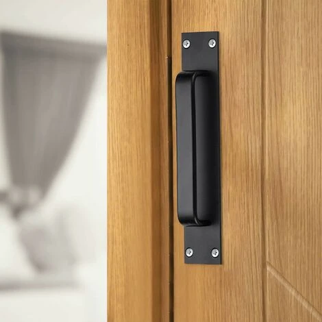 Déstockage Poignée De Porte De Grange, 2 Pièces Poignée De Porte Coulissante Poignées De Cuisine Poignée De Porte Coulissante Poignée De Porte En Alliage D'aluminium Poignée De Porte Armoire Pour Me – Image 2