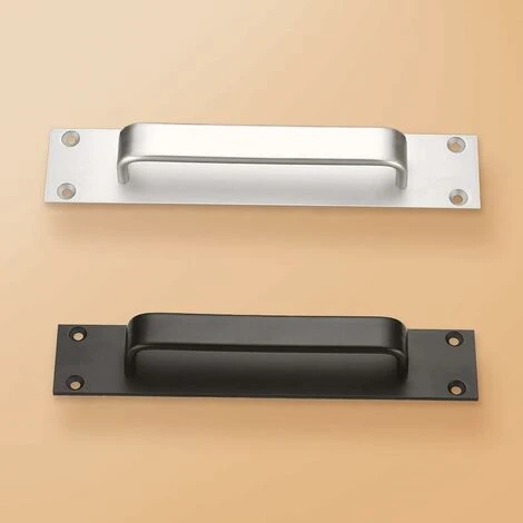 Déstockage Poignée De Porte De Grange, 2 Pièces Poignée De Porte Coulissante Poignées De Cuisine Poignée De Porte Coulissante Poignée De Porte En Alliage D'aluminium Poignée De Porte Armoire Pour Me – Image 3