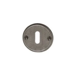 Rosace De Fonction Rustica En Fer Finition Patiné, Serrure Clé L