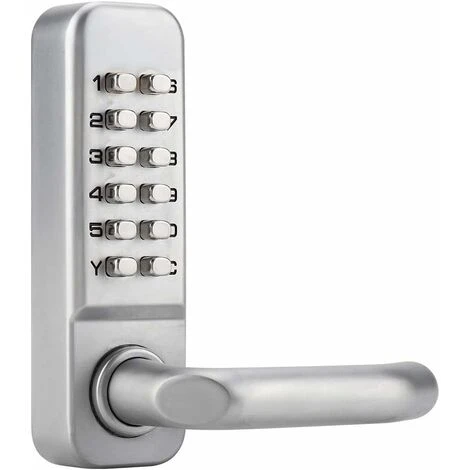 Serrure à Code Mécanique étanche, Combinaison De Code à 1 à 11 Chiffres Mot De Passe De Sécurité Serrure Codée Serrure De Porte à Combinaison Mécanique Sans Clé Pour Porte De Bureau En Bois JUNJUN