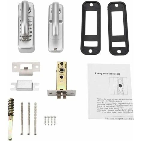 Serrure à Code Mécanique étanche, Combinaison De Code à 1 à 11 Chiffres Mot De Passe De Sécurité Serrure Codée Serrure De Porte à Combinaison Mécanique Sans Clé Pour Porte De Bureau En Bois JUNJUN – Image 5