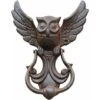 Heurtoir De Porte Hibou, Portes De Maison En Fonte, Poignée De Porte Décorative De Style Ancien Hibou Vintage Pour Votre Jardin/maison En Bois/ferme - Marron
