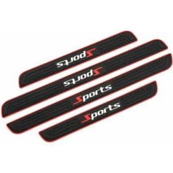 Couvre-seuils De Porte 4 PiÚces, Bandes De Protection De Seuil De Porte En Caoutchouc Souple De Haute Qualité, Accessoires De Voiture, Bandes De Protection De Seuil De Porte Anti-rayures, Accessoires