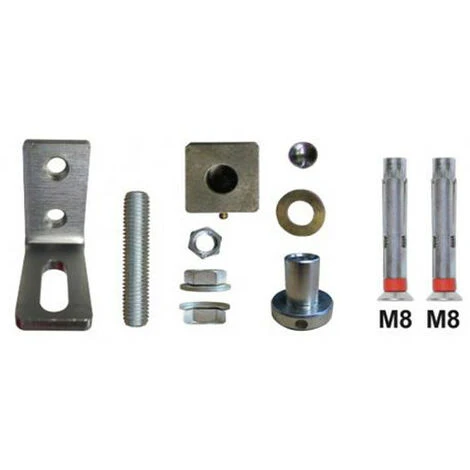 Pivot De Portail Acier Sans Seuil à Cheviller - Carré 35 X 35 Mm - Kit Fixation Haute Et Basse – Image 3