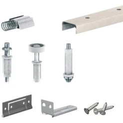 Système Coulissant Pliant SLID'UP 200 Pour Porte De Placard 2 Panneaux - Rail 756 Mm - 14 Kg