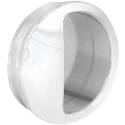 Poignée Cuvette Ronde Diamètre 55 Mm - Plastique Blanc