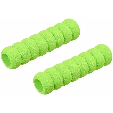 Couvercle De Poignée De Porte Protecteur En Caoutchouc Nitrile Manchon En Spirale Vert 2 Pièces 13.5 3.5cm