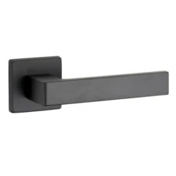 THIRARD - Paire De Béquilles Zibel Pour Porte, Carré 7mm, Noir Mat