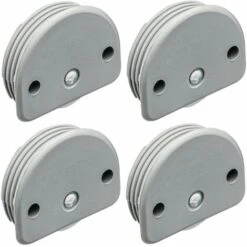 4x Chariot Pour Portes Coulissantes Linéaires à Enfoncer Ø34mm Plastique Gris Galet Armoire Placard Dressing Garniture Guidage Coulisse Rail
