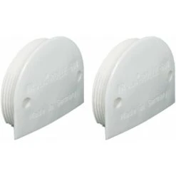 2x Chariot Pour Portes Coulissantes Linéaires à Enfoncer Ø35mm Avec Axe Renforcé Et Galet Convexe Plastique Blanc Galet Armoire Placard Dressing Garniture Coulisse Rail