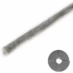 Joint Brosse Non Adhésif Gris Coulissant Bande Anti Poussière Recouvrant Les Trous De Montage Fenêtre Porte Coulissantes Rail Etanchéité Meuble Placard Isolation Verre Vitre, 4,8mm X 4mm X 10m