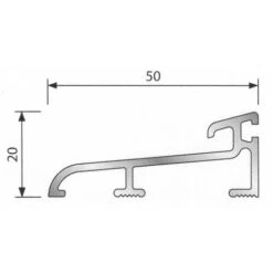 Joint D'étanchéité Noir En EDPM DUVAL BILCOCQ - Pour Seuil BILCOCQ MT50 - TPC-J-CR