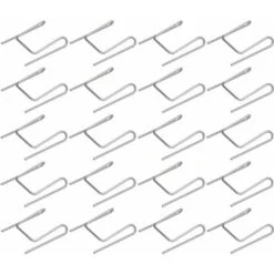 20x Clip D'attache De Joint Brosse Pour Porte Coulissante Maintien Butée Arrêt Stop Agrafe
