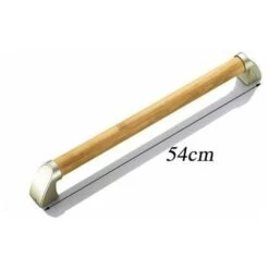 Bois Barre De Maintien Douche Et WC Pour Handicape Barre D'appui Salle De Bain Étanche Antidérapant Poignée De Baignoires Pour Personnes âgées White Wood-54cm,1pcs